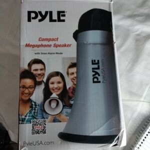 Pyle Silver Compact Megaphone Speaker